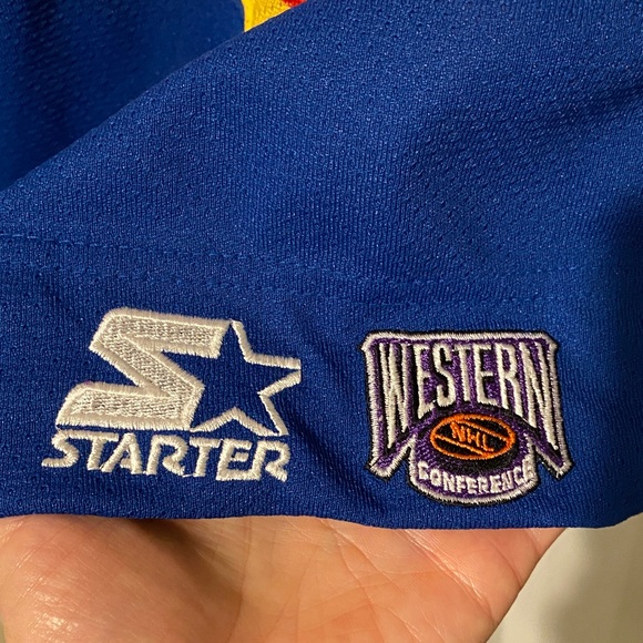 STARTER Vintage White and Blue Hull 16 Jersey XL - Picture 5 of 8